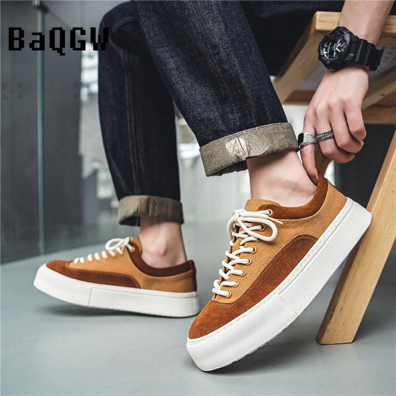 Модные корейские модные повседневные парусиновые кроссовки мужские Harajuku Platform Canvas Shoes Man Breathable Men's Vulcanized Shoes Zapatos De Lona