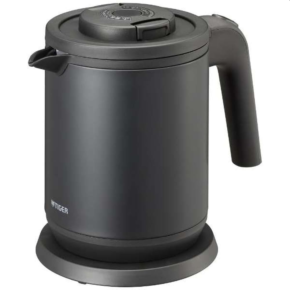Tiger Vacuum Bottle Steamless Electric Kettle Wakuko PCK-A081 Matte Black EKT7801