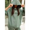 Women's Sets Autumn and Winter Fashion Solid Color Loose Hooded Sweatshirt Casual Trousers Two-piece Set