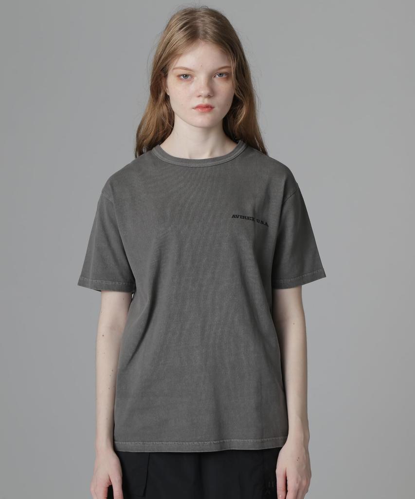 Женская футболка Avirex FADE WASH PRINT F, 410, Угольный, 783-5135604