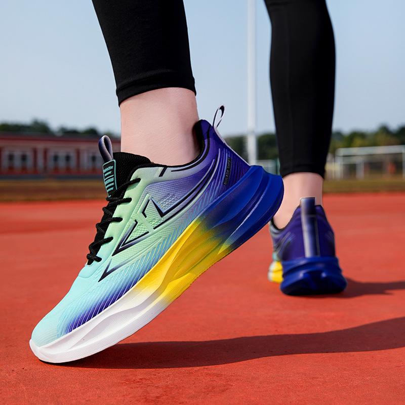 Мужские контрастные цветные спортивные баскетбольные кроссовки для бега в уличном стиле, кроссовки для студентов, большие размеры для бега