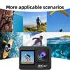 4K Спортивная камера Водонепроницаемая Высокое разрешение Двойной экран Wi-Fi Пульт дистанционного управления Уличная съемка Велоспорт Лыжи Подводная камера
