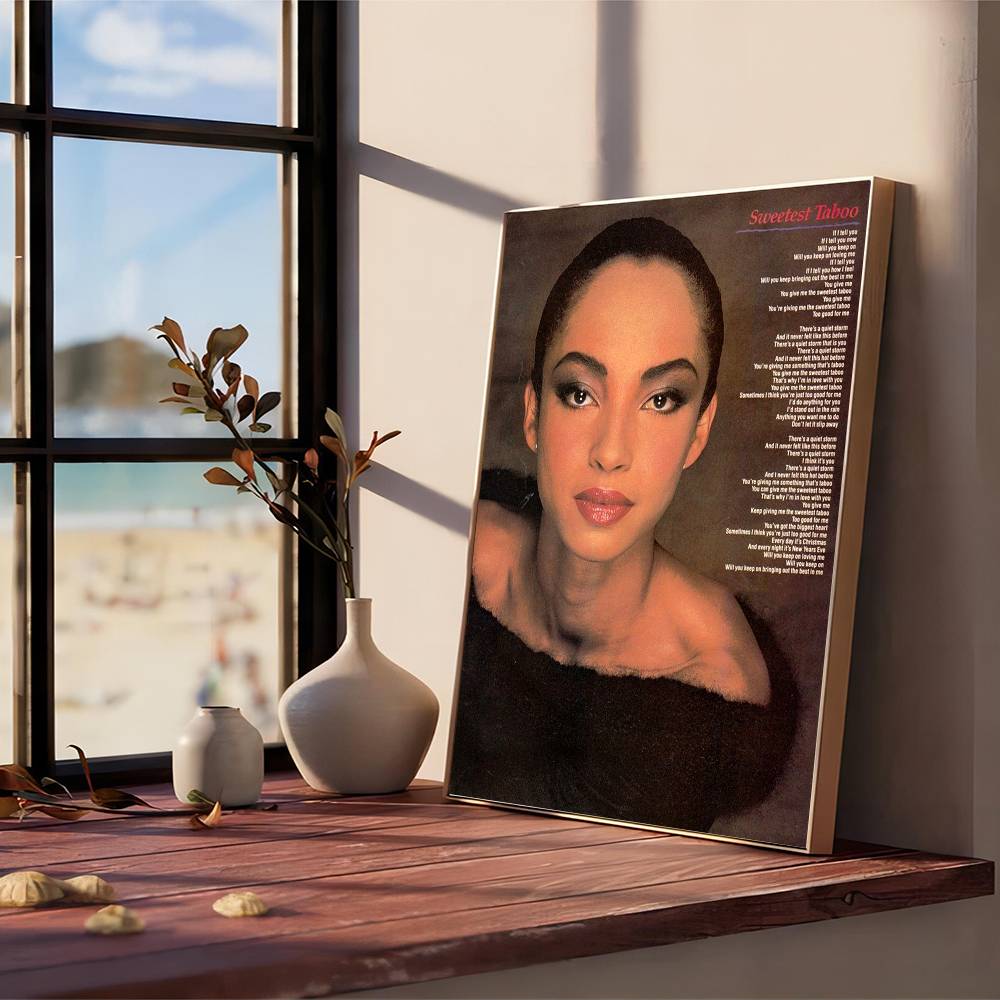 Известная певица Sade Винтажная серия Качественные отпечатки и плакаты Водонепроницаемая бумага Наклейки Плакаты и наклейки для кофейни и бара