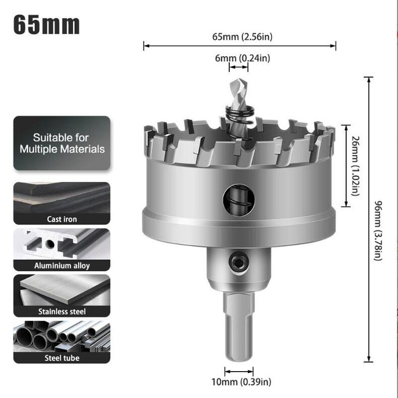 Сверло с твердосплавным наконечником TCT, сверло-кольцевая пила, фреза для сверления металлических сплавов из нержавеющей стали