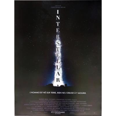 INTERSTELLAR Affiche Cinéma Originale Preventive Roulée Petit формат 53x40см Кристофер Нолан