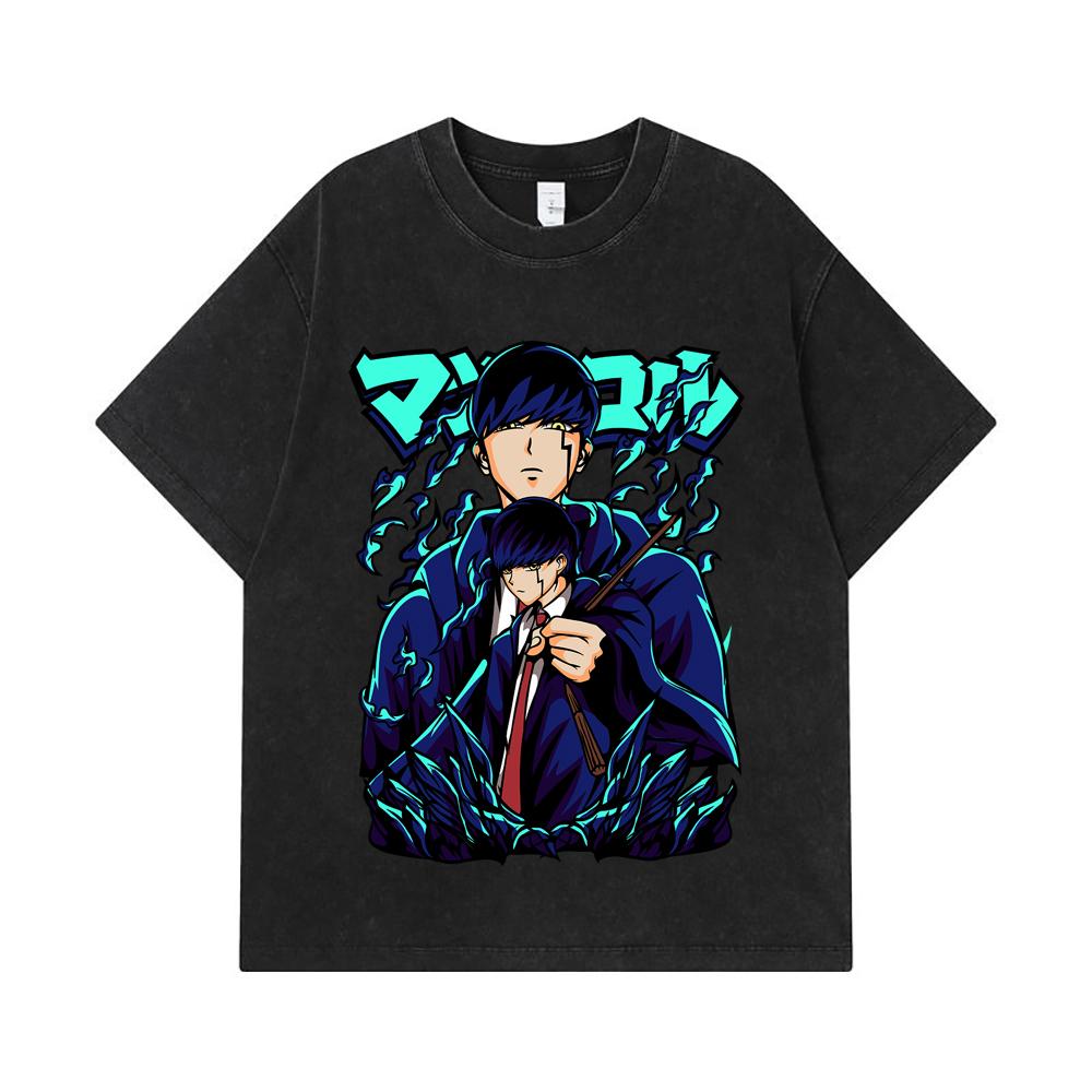 275 GSM Washed T-shirts 100% Cotton Mashle V2 Mash Print Unisex Heavy Cotton T Shirt