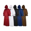 Halloween Medieval Hooded Cloak Vintage Wizard Robe Wizard Death Cloak Cosplay
