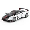 1/32 Pagani Huayra BC Металлическая Масштабная Миниатюрная Модель Автомобиля Литая Игрушечная Машинка Звук и Свет Металлическая Коллекция Автомобилей Детская Игрушечная Машинка