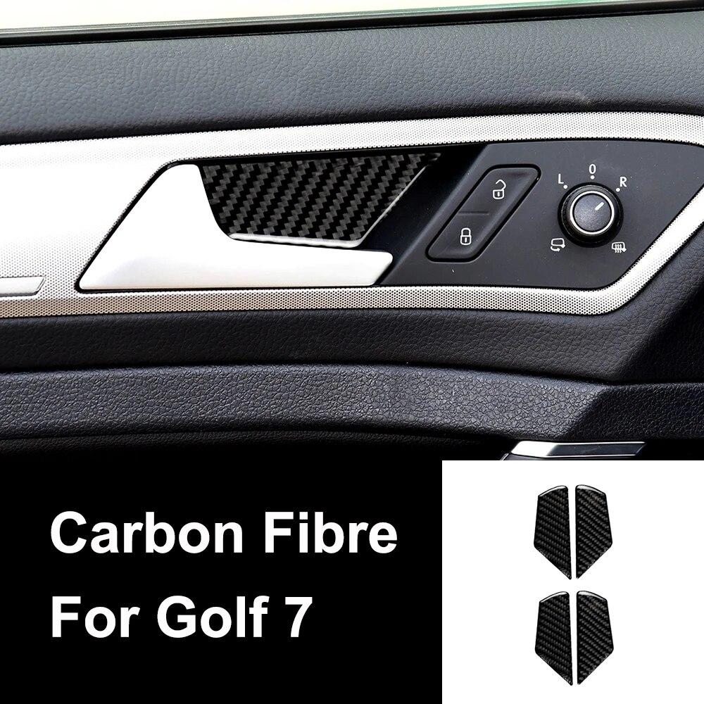 Декор из углеродного волокна, аксессуары, панель переключения передач автомобиля, декор рамки фар для VW Golf 7 GTI R GTE GTD MK7 2013-