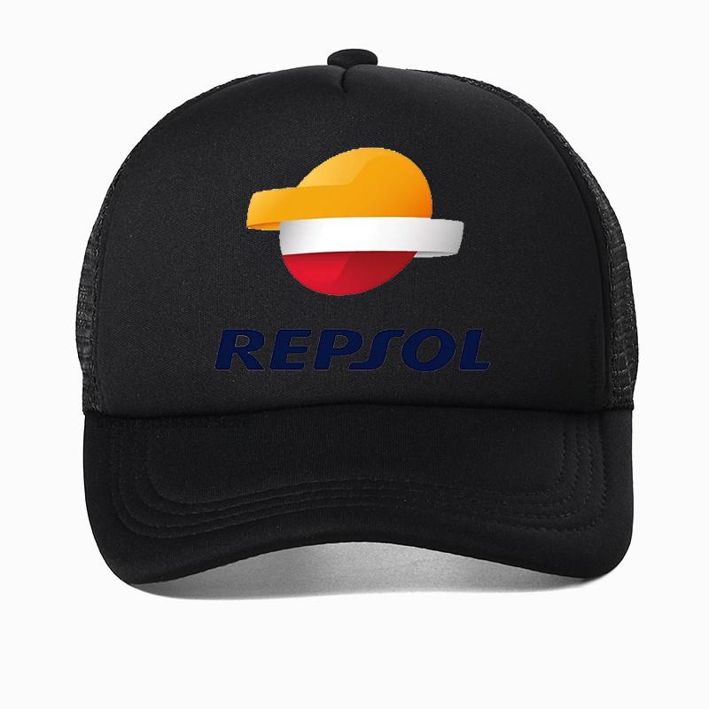 Бейсболка Repsol для активного отдыха и спорта, регулируемая кепка, летняя, с сеткой, дышащая, гоночная кепка