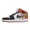 Air 1 Mid GS Floral Kids Sneakers Orange White Black DQ8390-100