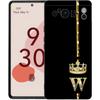 Чехол для телефона Google Pixel 8 A 7 6 Pro 6A 5G черный мягкий противоударный чехол TPU Shell Coque Diamond Crown Letter Letters