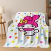 26 Style Cute My Melody Sanrio Flannel Blanket,Warm and Cozy Soft Throw Blanket for Home Bedroom Bed Sofa Travel Cover Kid Gift
