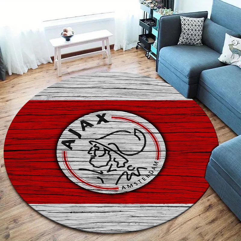 AFC Ajax Round Area Rug,Carpet Rug for Living Room Bedroom Sofa Playroom Decor,Non-slip Floor Mat