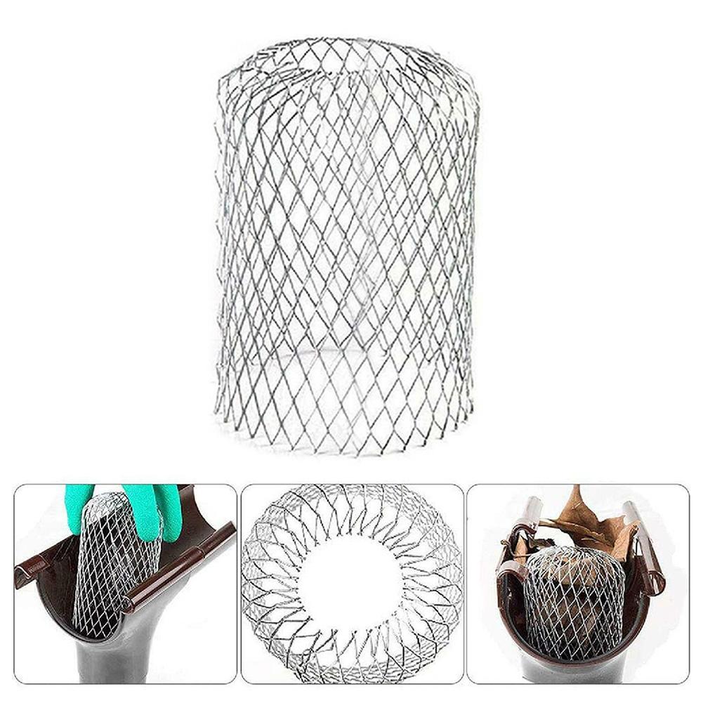 1pc Metal Mesh Gutter Pipe Strainer Mesh Cover Mesh Guards Gutter For Leaf Debris Trap Drain Pipe Cover Downpipe Protection