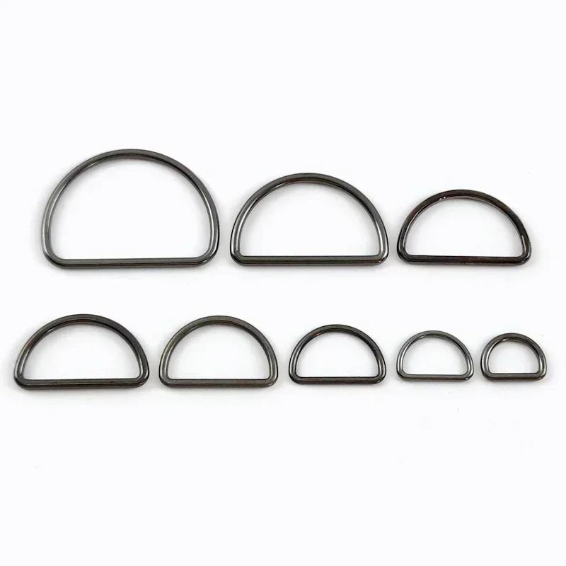 Meetee 20 шт. 15-50 мм Металлическая D-образная пряжка-кольцо Застежка для ремня рюкзака Пряжки для регулировки обуви и одежды Петлевые застежки для стропы Аксессуары
