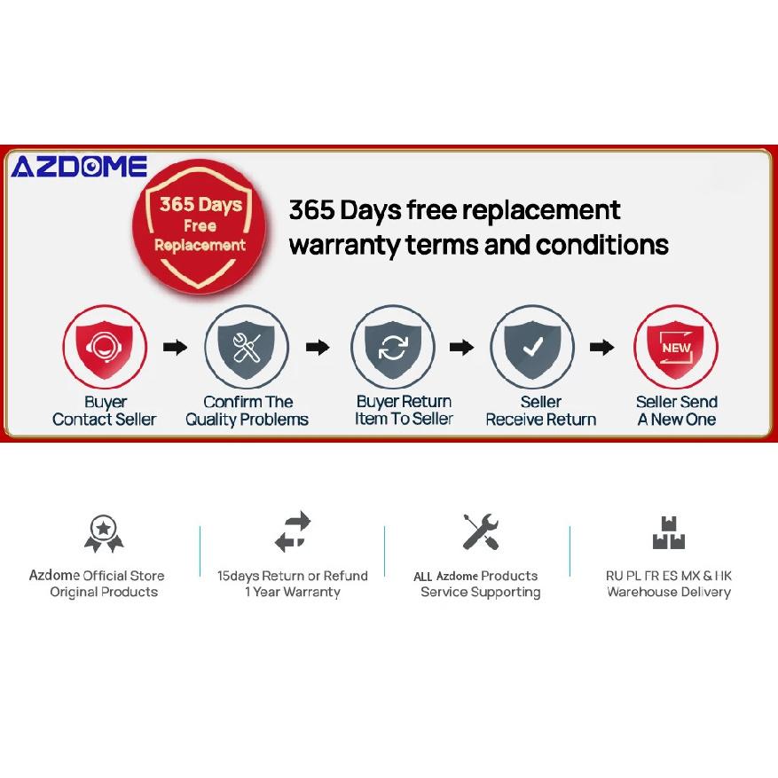 AZDOME Dash Cam 1296P WiFi Dash Camera for Cars Voice Control Dashcams Night Vision Loop Recording G-Sensor 24H Parking Monitor
