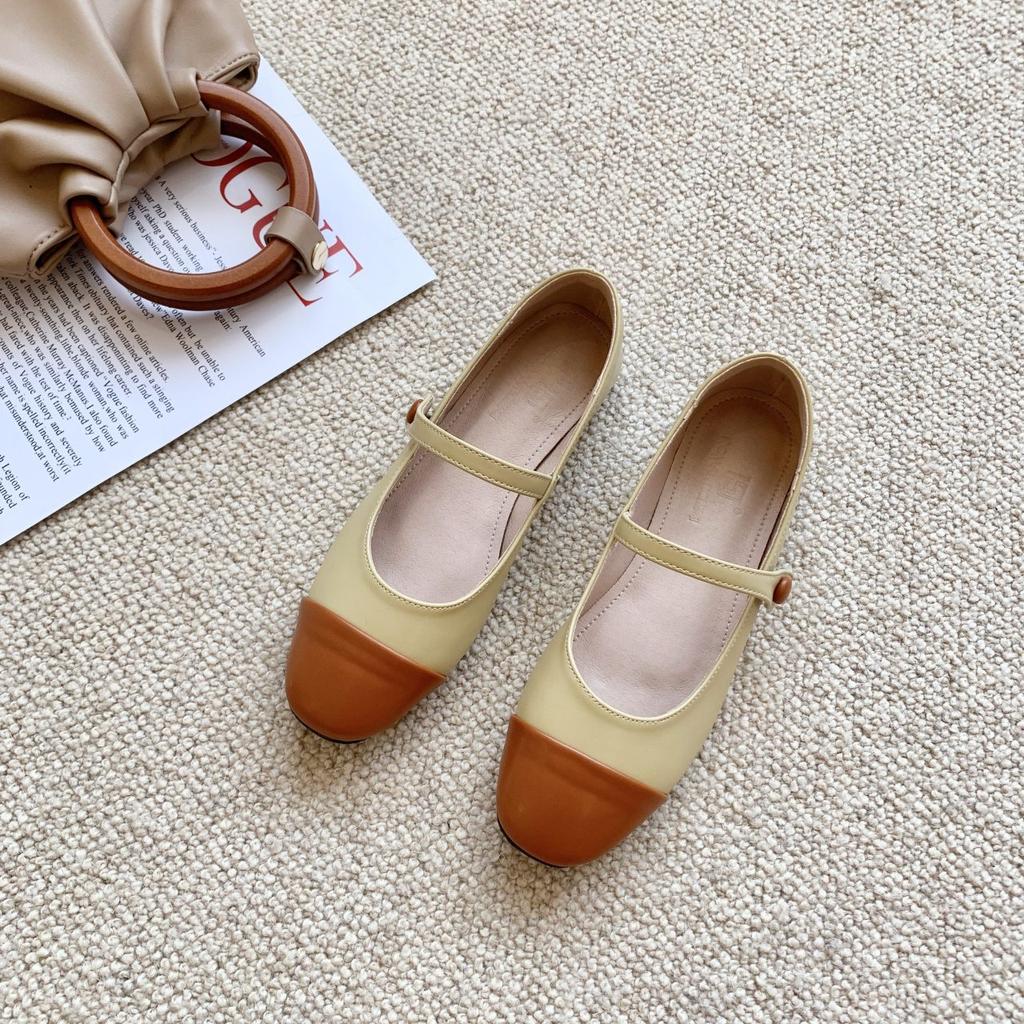 Французские ретро-туфли Мэри Джейн 2024 года, летние новые стильные модные универсальные удобные туфли на плоской подошве и платформе