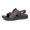 Aokang Men's Summer Lychee Patterned Beach Sandals
