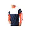 Adidas Originals Trefoil Contrast Stripe Casual Polo Long Sleeve Sweatshirt Unisex Tops White Orange Royal-Blue DV3146