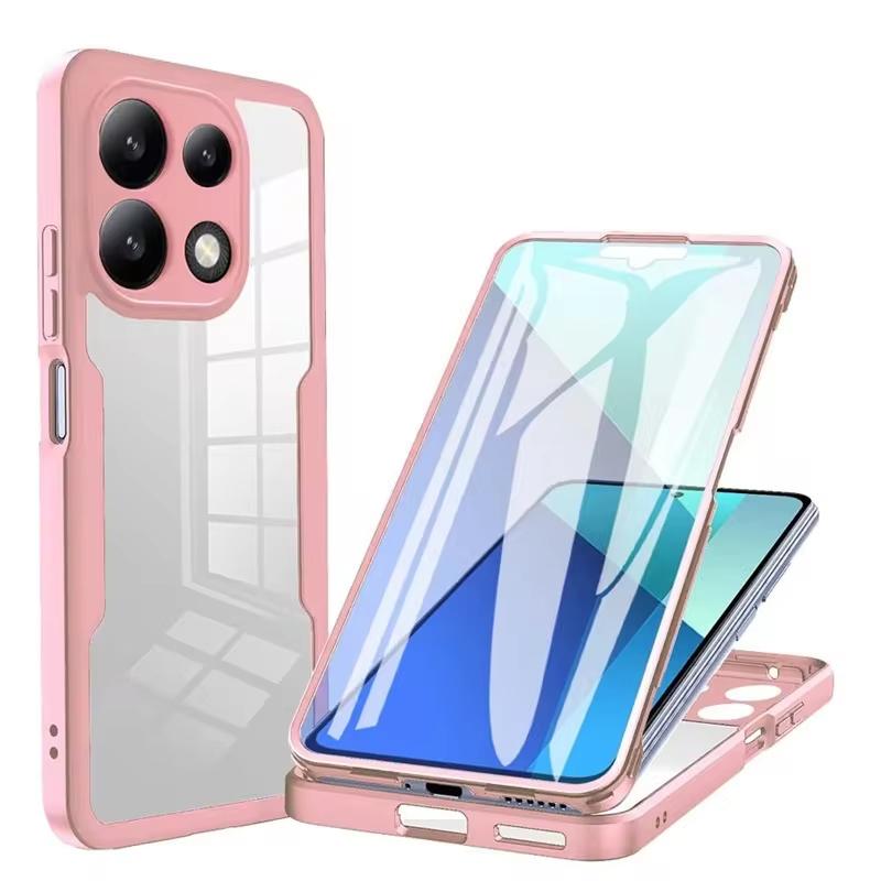 Прозрачный чехол-обертка на 360 градусов для Xiaomi Redmi Note 13 12s 12 11 10 9 Pro Plus 5G 4G Armor Роскошная пленка с защитной крышкой для объектива