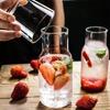 Прозрачный чайник для холодной воды и чашка, офисный стакан для напитков, супер дешевый набор кувшинов для воды для девочек, бутылка для кофе, молока, лимонада, стакан