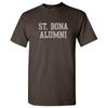 St. Bonaventure Bonnies Basic Block Alumni Collegiate T Shirt - Dark Chocolate