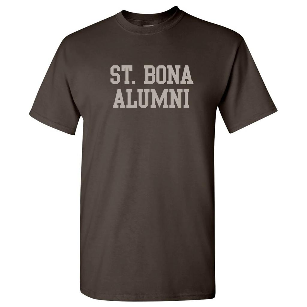 St. Bonaventure Bonnies Basic Block Alumni Collegiate T Shirt - Dark Chocolate