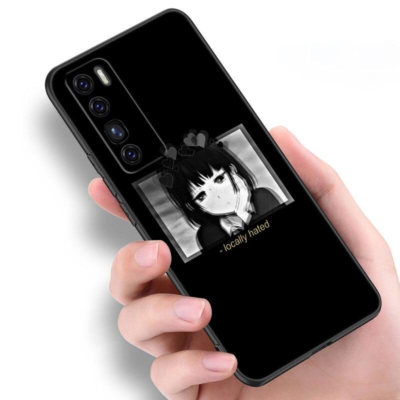 Чехол LEWD Sad с японским аниме для Huawei NOVA 8 9 Pro 8i 7i 7SE Y60 5T Mate 40 30 20 10 Lite Honor 50 30 Premium Pro Plus 30S