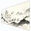 Oriental Ink Style Gaming Mousepad Chinese Auspicious Kylin Qilin Mountain Cloud Large AntiSlip Desk Mat Mousepad Gamer
