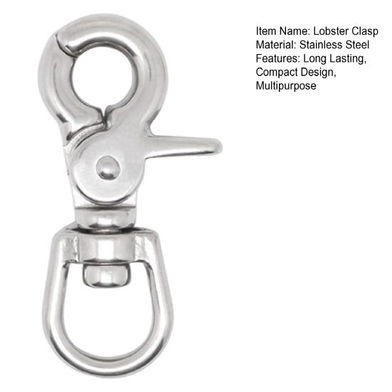 Вращение на 360 градусов Застежка-лобстер Высокая грузоподъемность Нержавеющая сталь с защитой от ржавчины Рым-болт