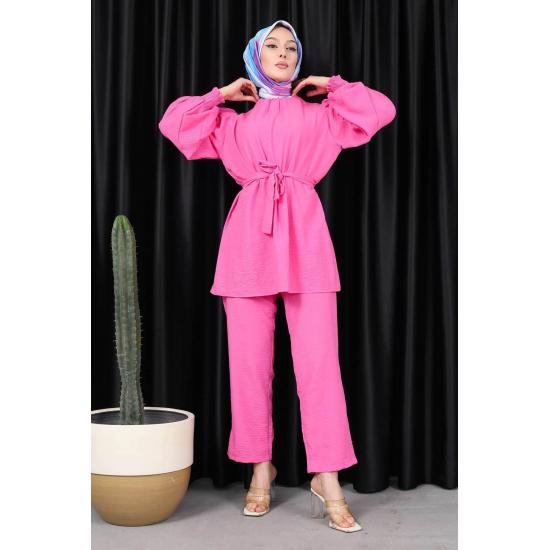 Женский комплект брюк-туник Gipeli с рукавами разных цветов