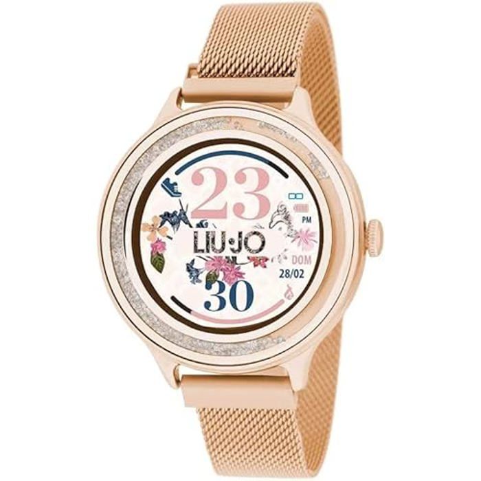 Montre Connectée Femme - Liu Jo - SWLJ050 - Acier Inoxydable Doré - Écran IPS 1,4" - Résistance IP68