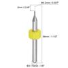 uxcell PCB Drill Tungsten Rotary CNC Printed Circuit Micro Drill Pack of 40 Bits, 0.2mm Carbide, Tool, Jewelry, Engraving, Board, Bits, 1/8" Shank,