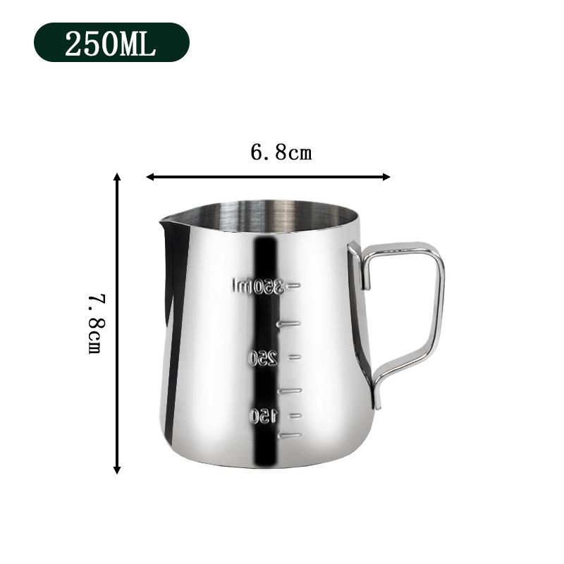 Утолщенный питчер для латте-арта со шкалой - Кувшин для вспенивания молока для кофе и плавления воска