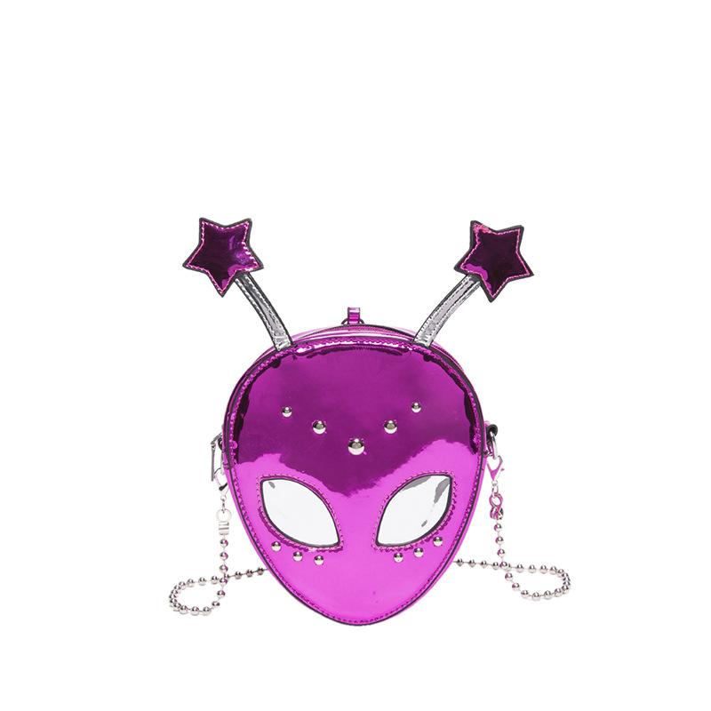 Личность смешная инопланетная сумка женская 2025 новая хэллоуин мультяшная модная нишевая универсальная маленькая сумка через плечо прилив