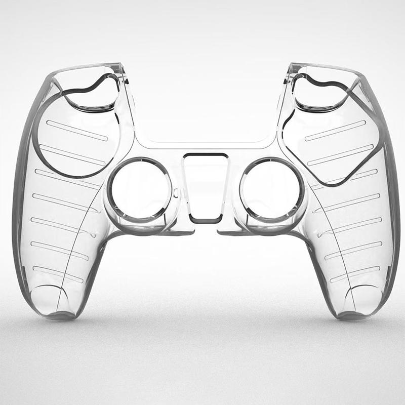 Прозрачный Жесткий ПК Чехол для Контроллера PS5 Пылезащитный Противоскользящий Защитный Чехол