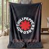 Red Hot Chili Peppers Custom Flannel Throw Blanket Print Your Name Text Soft Warm Blanket Holiday Present
