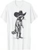 Винтажная футболка Raccoon Cowboy Cowgirl Trash Panda Western Country