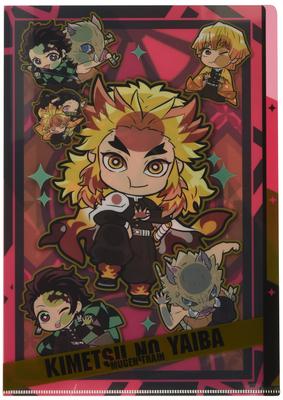Демон Kimetsu no Yaiba Деформированный Демон Kimetsu no Yaiba Поезд Бесконечности Прозрачный Файл Убийца Пита! Slayer 3-кармана