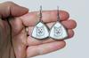 Akita, Akita Inu – Dog earrings, hanging earrings with a picture | Art-Dog