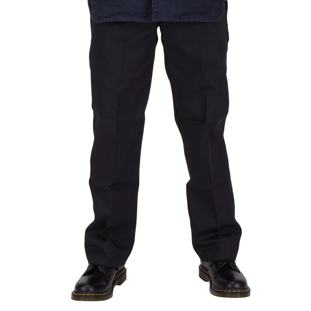 Брюки Dickies Slim Fit с низкой посадкой WP873, Мужские рабочие брюки чинос, Большие размеры, Черные (BK), W42L32 [Параллельный импорт]