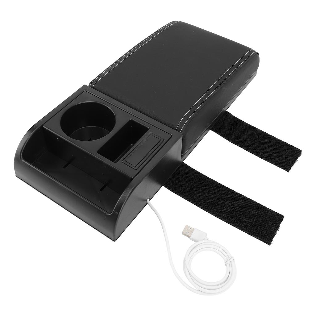 Автомобильная подушка-подлокотник на центральную консоль с USB-интерфейсом, многофункциональная, с отсеком для хранения, для автомобилей