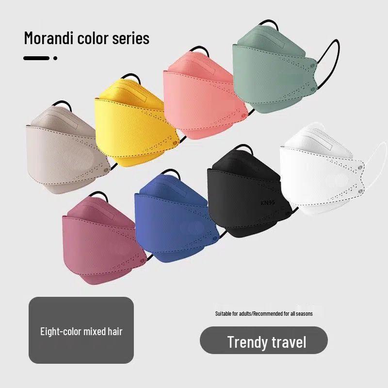 KF94 Colored Adult Mask - Fish-mouth Design, Smoke/Dust/Smog Protection, Disposable