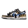 Nike Кроссовки Dunk Скользкие Устойчивые к истиранию Низкие Скейтбордические Унисекс Черный Золотой DD1391-100(Команда186-)