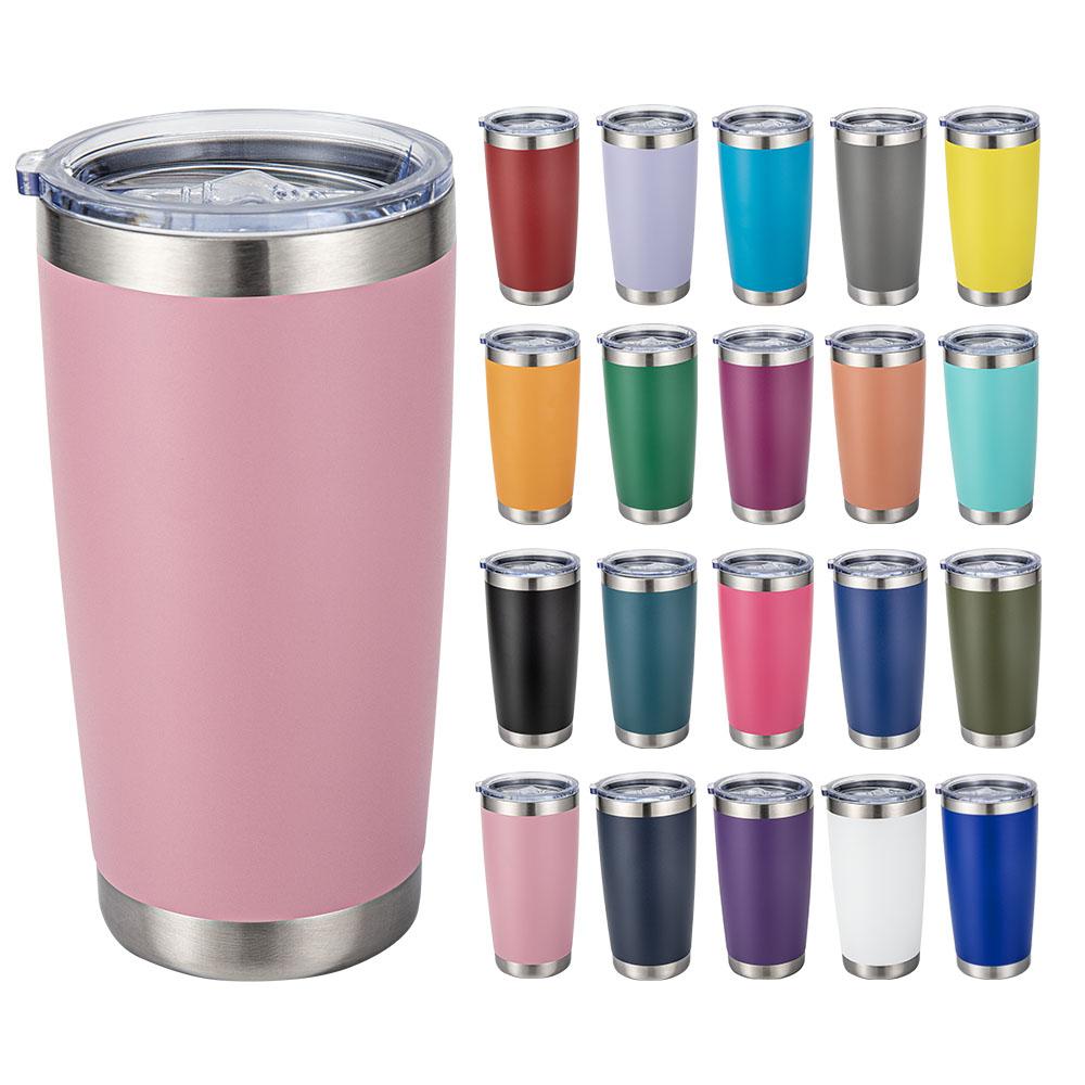 Custom Logo 20 Oz Multi-colored Stainless Steel Vacuum Insulated Tumbler Hot/cold Drink Beer Cup for Travel Coffee Mug