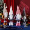 Милые рождественские гномы, плюшевые эльфы, безликие Санта-гномы, украшения с выдвижными ножками для праздничного декора