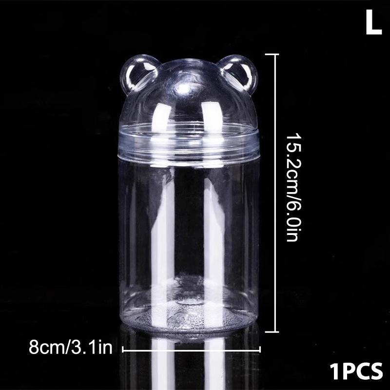 Коробка для хранения орехов гуацзы, мультяшный медведь, бутылка для хранения, банка для конфет и еды, банка для снеков, акриловая банка, милая герметичная банка, банка для печенья, емкость для десертов