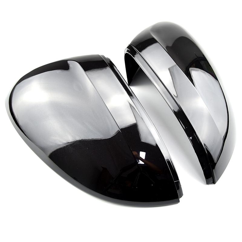 Car Mirror Cover For VW Passat B8 CC Arteon R Line Bright Black Rearview Mirror Cover Protection Cap Car Styling