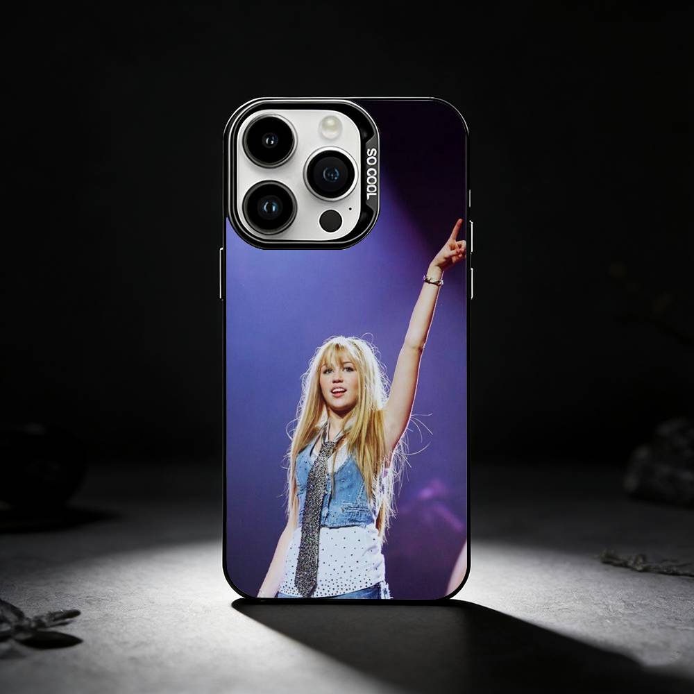 Смешной чехол для телефона H-HannahS M-Montana для iPhone 17,16,15,14,13,12,11 Plus,Pro Max,XS,Цветной серебристый чехол для телефона